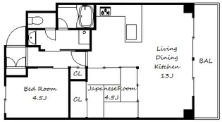 メイピース芦屋【6階】の間取り