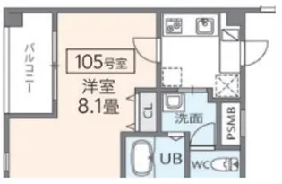 ヴェルステック武庫之荘【1階】の間取り