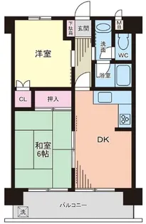 セレナ夙川【2階】の間取り