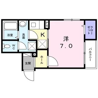 グリーンハイツ甲子園口【1階】の間取り