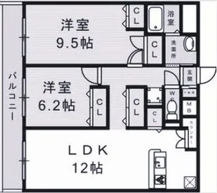 大谷町アネックス【5階】の間取り