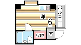 ダイドーメゾン御影VI【4階】の間取り