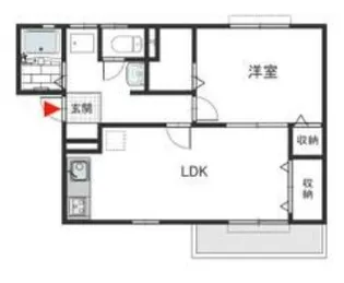ハイツ・ツゥ・サティ【1階】の間取り