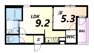 フジパレス立花駅南?番館【2階】の間取り