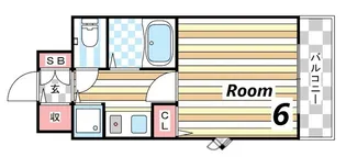 イトーピア三宮アーバンステージ【2階】の間取り