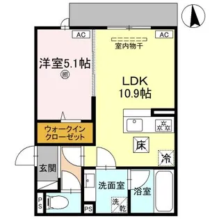 brilant【1階】の間取り