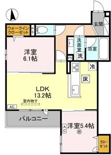 brilant【2階】の間取り