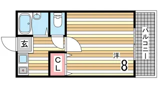 1Kの間取り画像