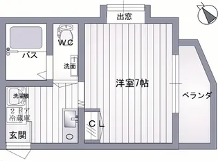 ジョイフル武庫川【2階】の間取り
