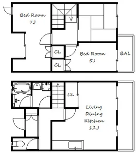 甲南ガーデニア【1階】の間取り