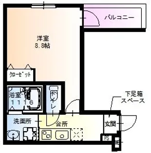 フジパレス武庫川駅東【1階】の間取り
