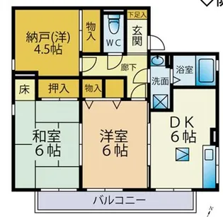 セジュール坂口【1階】の間取り