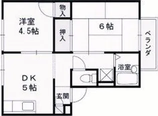 ハイツKS【2階】の間取り