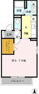 Liberty北口A棟【2階】の間取り