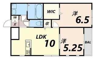 リヴェール【1階】の間取り