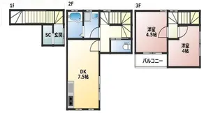 ロイヤルレジデンスJR尼崎【1階】の間取り