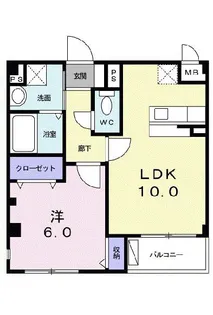 パックスヒル【1階】の間取り