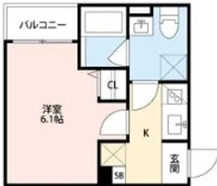 ロワジール宝塚【2階】の間取り