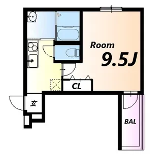 フジパレス西立花V番館【2階】の間取り