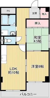 セレニティ武庫之荘【4階】の間取り