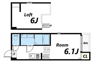 ハーモニーテラス東園田町【2階】の間取り