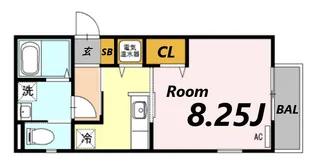 イーリス【2階】の間取り
