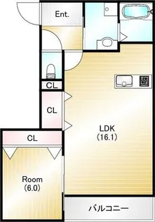 ヴィアラクティア宝塚【3階】の間取り