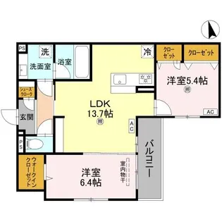 グラン アルベロ【2階】の間取り