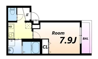 フジパレス大物駅南?番館【2階】の間取り