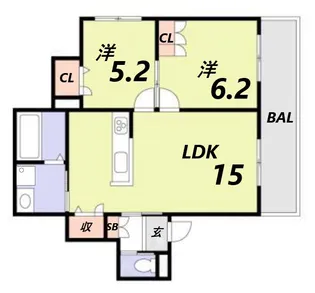 グラン フォレスタN【1階】の間取り