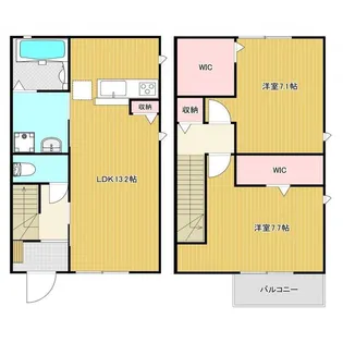 小松町2丁目テラスハイツ B棟【1階】の間取り