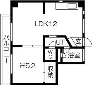 夙川カームマンション【4階】の間取り