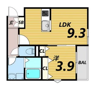 La-Crea塚口本町【2階】の間取り