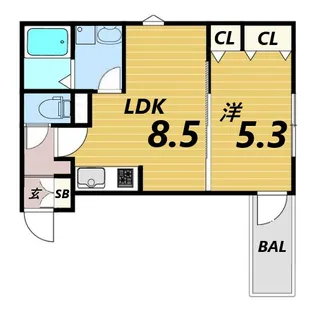 La-Crea塚口本町【3階】の間取り