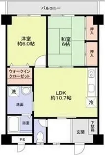 エクセラージュ夙川【3階】の間取り