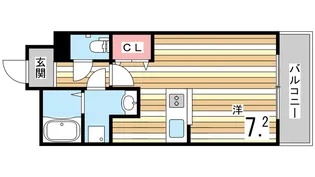 ラウル六甲道【8階】の間取り