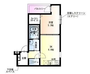 フジパレス西宮春風公園Ⅲ番館【2階】の間取り