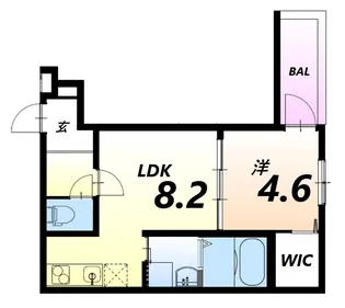 フジパレス出屋敷南II番館【2階】の間取り