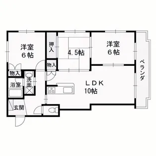 パラディオンⅠ【2階】の間取り