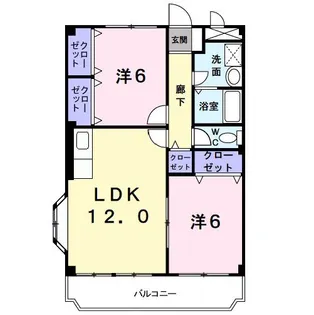 フリーダム武庫の里III【1階】の間取り