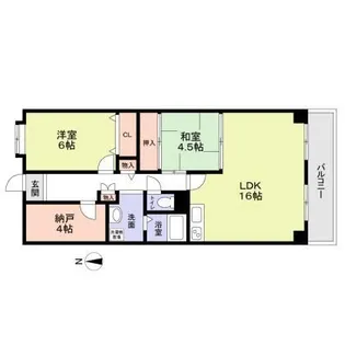 エスタ西宮【4階】の間取り