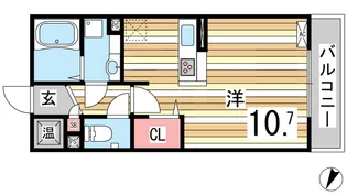 ボヌール本山中町【3階】の間取り