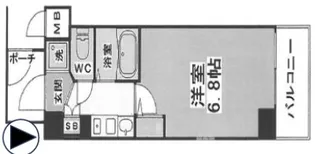 エステムコート新神戸エリタージュ【8階】の間取り