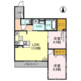 D-room南塚口【1階】の間取り
