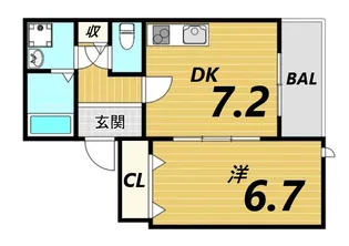 サンシエロ立花【3階】の間取り