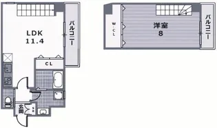 エカルラート青谷【1階】の間取り