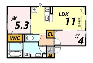 セジュール塚口町IV【1階】の間取り