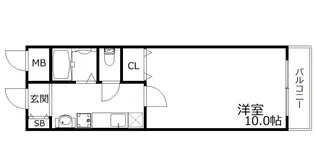 サンビレッジ中芦屋【1階】の間取り