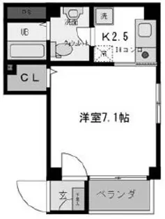 メゾン・ド・ヴィレ武庫川【2階】の間取り