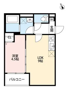 メゾンショコラW【2階】の間取り